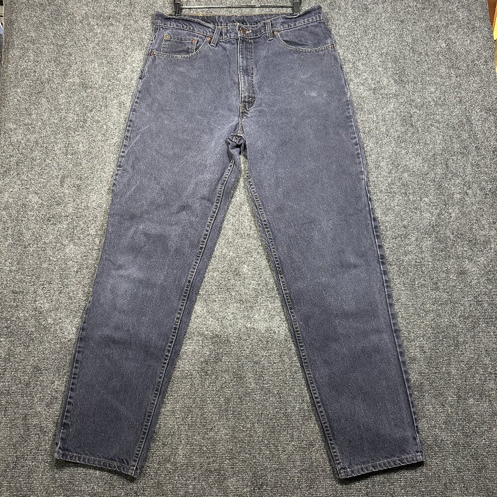 Levis 550 Jeans Mens 38 Cotton Pockets Relaxed Fit Tapered Leg Medium Wash